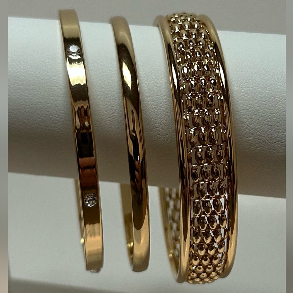 Anne Klein Gold-Tone 3-Pc. Set - Picture 2 of 5